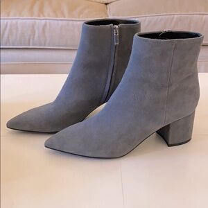 Marc Fisher Grey Suede Ankle Boots